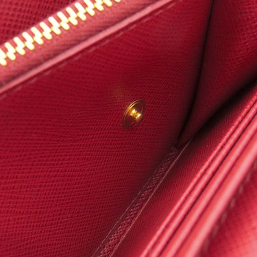 プラダ PRADA カイエ ウォレット 1MH132 FUOCO サフィアーノレザー 長財布 ゴールド金具 赤 SAFFIANO CAHIER