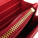 プラダ PRADA カイエ ウォレット 1MH132 FUOCO サフィアーノレザー 長財布 ゴールド金具 赤 SAFFIANO CAHIER