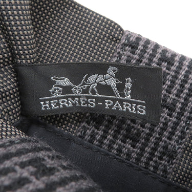 エルメス HERMES エールライン ポシェット グレー キャンバス ショルダーバッグ