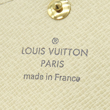 ルイヴィトン LOUIS VUITTON ポルトフォイユ サラ N63208 ダミエアズール ダミエアズールキャンバス 長財布 ゴールド金具 白 二つ折り