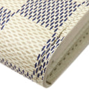 ルイヴィトン LOUIS VUITTON ポルトフォイユ サラ N63208 ダミエアズール ダミエアズールキャンバス 長財布 ゴールド金具 白 二つ折り