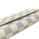 ルイヴィトン LOUIS VUITTON ポルトフォイユ サラ N63208 ダミエアズール ダミエアズールキャンバス 長財布 ゴールド金具 白 二つ折り