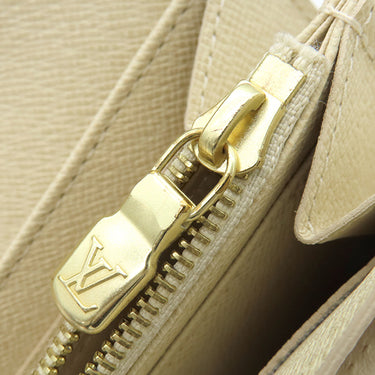 ルイヴィトン LOUIS VUITTON ポルトフォイユ サラ N63208 ダミエアズール ダミエアズールキャンバス 長財布 ゴールド金具 白 二つ折り