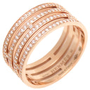 エルメス HERMES アリアンヌ GM パヴェダイヤ H119697B ローズゴールド K18PG ダイヤモンド #55(JP15) リング 指輪 ピンクゴールド 273石 15号