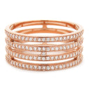 エルメス HERMES アリアンヌ GM パヴェダイヤ H119697B ローズゴールド K18PG ダイヤモンド #55(JP15) リング 指輪 ピンクゴールド 273石 15号