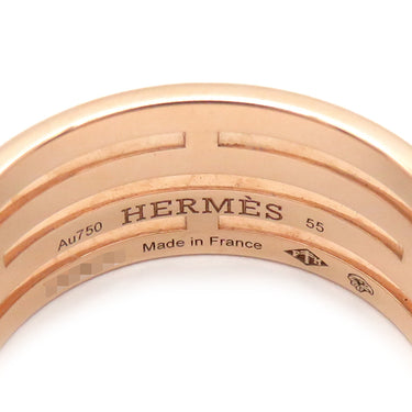 エルメス HERMES アリアンヌ GM パヴェダイヤ H119697B ローズゴールド K18PG ダイヤモンド #55(JP15) リング 指輪 ピンクゴールド 273石 15号