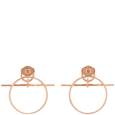 エルメス HERMES エシャペ PM H105117B 00 ローズゴールド K18PG ピアス ピンクゴールド