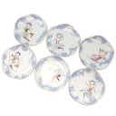 マイセン MEISSEN 真夏の夜の夢 プレート 6枚セット ホワイト×ブルー×マルチカラー 陶磁器 食器 白 青 ミッドサマー ナイトドリーム