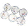 マイセン MEISSEN 真夏の夜の夢 プレート 6枚セット ホワイト×ブルー×マルチカラー 陶磁器 食器 白 青 ミッドサマー ナイトドリーム