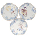 マイセン MEISSEN 真夏の夜の夢 プレート 6枚セット ホワイト×ブルー×マルチカラー 陶磁器 食器 白 青 ミッドサマー ナイトドリーム