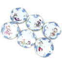 マイセン MEISSEN 真夏の夜の夢 プレート 6枚セット ホワイト×ブルー×マルチカラー 陶磁器 食器 白 青 ミッドサマー ナイトドリーム