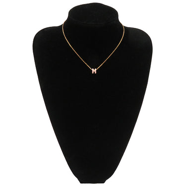 エルメス HERMES ポップアッシュ ミニ ペンダント ローズドラジェXゴールド GP ラッカー ネックレス ゴールド金具 Hモチーフ