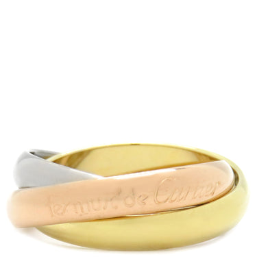 カルティエ Cartier トリニティクラシック ホワイトゴールドXイエローゴールドXピンクゴールド K18WG K18YG K18PG #52(JP12) リング 指輪 3連 3カラー 11号