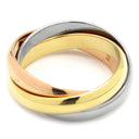 カルティエ Cartier トリニティクラシック ホワイトゴールドXイエローゴールドXピンクゴールド K18WG K18YG K18PG #52(JP12) リング 指輪 3連 3カラー 11号