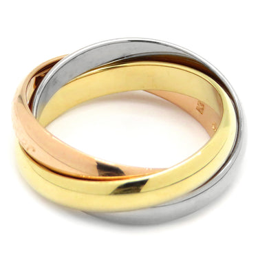 カルティエ Cartier トリニティクラシック ホワイトゴールドXイエローゴールドXピンクゴールド K18WG K18YG K18PG #52(JP12) リング 指輪 3連 3カラー 11号