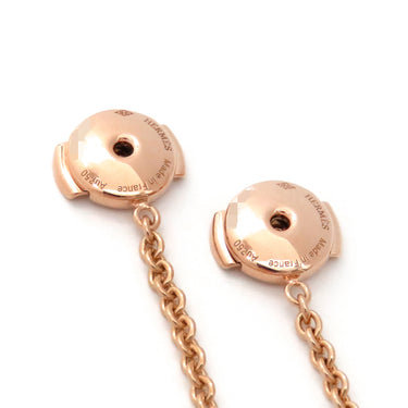エルメス HERMES シェーヌダンクル ミニ パンク H217531B 00 ローズゴールド K18PG ピアス ピンクゴールド 750 18K