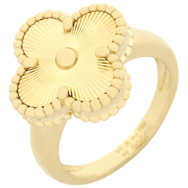 ヴァンクリーフアーペル Van Cleef & Arpels ヴィンテージ アルハンブラ ギヨシェ VCARP6I300 イエローゴールド K18YG #49(JP9) リング 指輪 Au750 18金 9号