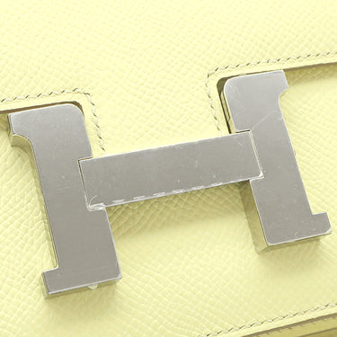 エルメス HERMES コンスタンス3 ミニ ミロワール ジョーヌミルトン ヴォーエプソン ショルダーバッグ シルバー金具 新品 未使用 黄色 新刻印