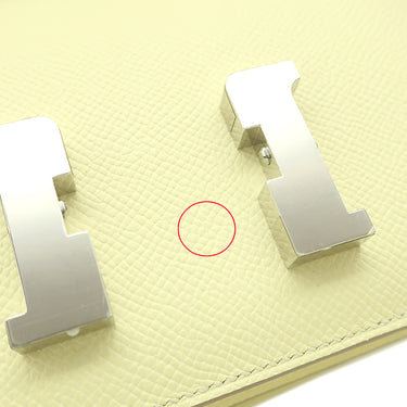 エルメス HERMES コンスタンス3 ミニ ミロワール ジョーヌミルトン ヴォーエプソン ショルダーバッグ シルバー金具 新品 未使用 黄色 新刻印