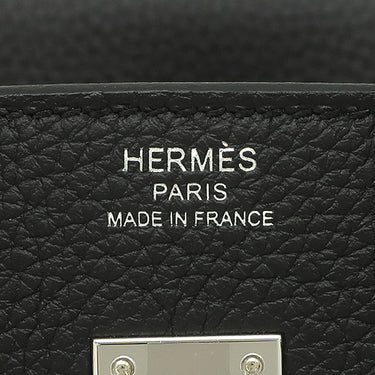 エルメス HERMES バーキン25 ブラック トゴ ハンドバッグ シルバー金具 新品 未使用 黒 新刻印