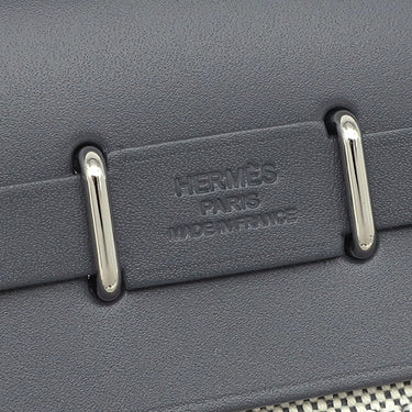 エルメス HERMES エールバッグジップ ミニ 20  アルドワーズ×エクリュ トワルミリタリー ヴァッシュハンター ショルダーバッグ シルバー金具 新品 未使用 トワルミリテール