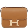 エルメス HERMES コンスタンス3 ミニ ミロワール ゴールド ヴォーエプソン ショルダーバッグ ローズゴールド金具 新品 未使用 茶 新刻印 PG RG