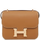 エルメス HERMES コンスタンス3 ミニ ミロワール ゴールド ヴォーエプソン ショルダーバッグ ローズゴールド金具 新品 未使用 茶 新刻印 PG RG