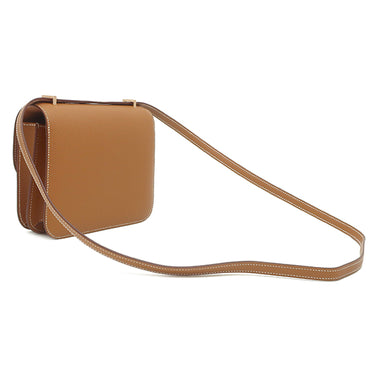 エルメス HERMES コンスタンス3 ミニ ミロワール ゴールド ヴォーエプソン ショルダーバッグ ローズゴールド金具 新品 未使用 茶 新刻印 PG RG