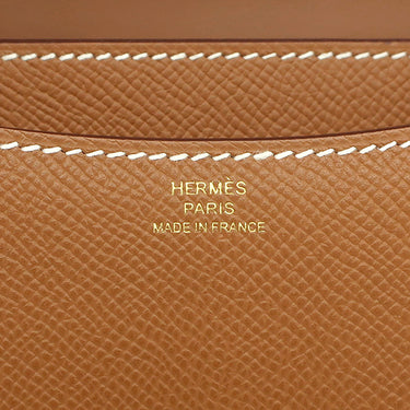 エルメス HERMES コンスタンス3 ミニ ミロワール ゴールド ヴォーエプソン ショルダーバッグ ローズゴールド金具 新品 未使用 茶 新刻印 PG RG