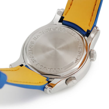 腕時計 クエルボ・イ・ソブリノス CUERVO Y SOBRINOS ロブスト ブセアドール 2806-1BA 自動巻き メンズ ブルー デイト ダイバーズ 200m防水