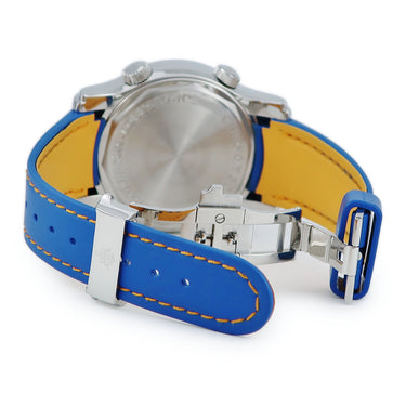 腕時計 クエルボ・イ・ソブリノス CUERVO Y SOBRINOS ロブスト ブセアドール 2806-1BA 自動巻き メンズ ブルー デイト ダイバーズ 200m防水