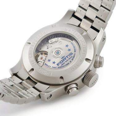 腕時計 フォルティス Fortis B-42 プロフェッショナル クロノGMT 6372211M 自動巻き メンズ ブラック ダイバーズ