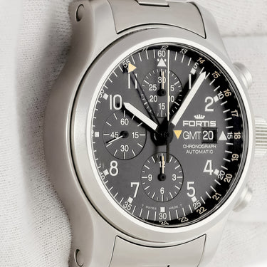 腕時計 フォルティス Fortis B-42 プロフェッショナル クロノGMT 6372211M 自動巻き メンズ ブラック ダイバーズ
