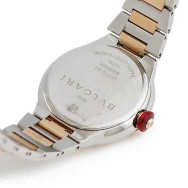 腕時計 ブルガリ BVLGARI ルチェア LUP33SG 103730 自動巻き レディース K18PG×SS コンビ 純正ダイヤ シェル ピンクゴールド