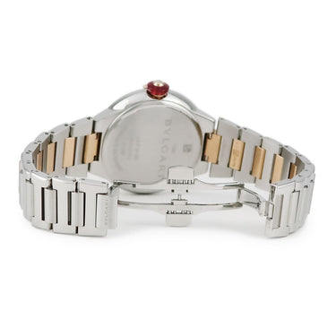 腕時計 ブルガリ BVLGARI ルチェア LUP33SG 103730 自動巻き レディース K18PG×SS コンビ 純正ダイヤ シェル ピンクゴールド
