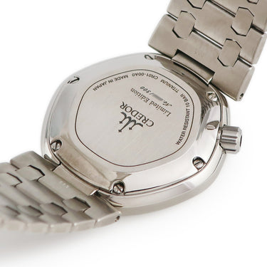 腕時計 クレドール Credor ロコモティブ GCCR999 CR01-00A0 自動巻き メンズ ブラック バー グレー デイト 六角形 限定