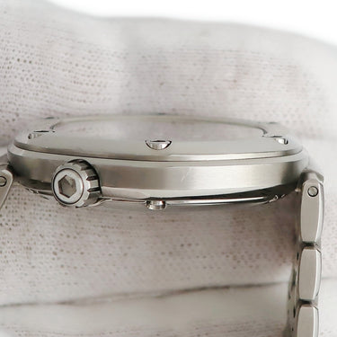 腕時計 クレドール Credor ロコモティブ GCCR999 CR01-00A0 自動巻き メンズ ブラック バー グレー デイト 六角形 限定