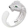 カルティエ Cartier パンテール ドゥ カルティエ N4224900 ホワイトゴールド K18WG ダイヤモンド エメラルド オニキス #53(JP13) リング 指輪 セミパヴェ パンサー 750 18K 12.5号