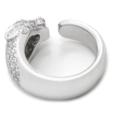 カルティエ Cartier パンテール ドゥ カルティエ N4224900 ホワイトゴールド K18WG ダイヤモンド エメラルド オニキス #53(JP13) リング 指輪 セミパヴェ パンサー 750 18K 12.5号