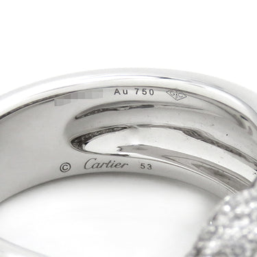カルティエ Cartier パンテール ドゥ カルティエ N4224900 ホワイトゴールド K18WG ダイヤモンド エメラルド オニキス #53(JP13) リング 指輪 セミパヴェ パンサー 750 18K 12.5号