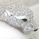 カルティエ Cartier パンテール ドゥ カルティエ N4224900 ホワイトゴールド K18WG ダイヤモンド エメラルド オニキス #53(JP13) リング 指輪 セミパヴェ パンサー 750 18K 12.5号