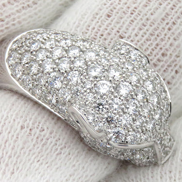 カルティエ Cartier パンテール ドゥ カルティエ N4224900 ホワイトゴールド K18WG ダイヤモンド エメラルド オニキス #53(JP13) リング 指輪 セミパヴェ パンサー 750 18K 12.5号