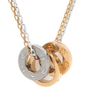 カルティエ Cartier ラブ ネックレス 6Pダイヤ B7224528 ピンクゴールドＸホワイトゴールド K18PG K18WG ダイヤモンド ネックレス 750PG WG ダブルチェーン