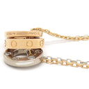 カルティエ Cartier ラブ ネックレス 6Pダイヤ B7224528 ピンクゴールドＸホワイトゴールド K18PG K18WG ダイヤモンド ネックレス 750PG WG ダブルチェーン