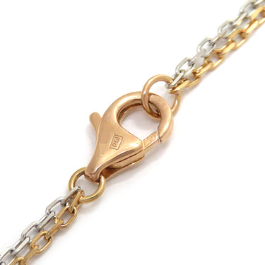 カルティエ Cartier ラブ ネックレス 6Pダイヤ B7224528 ピンクゴールドＸホワイトゴールド K18PG K18WG ダイヤモンド ネックレス 750PG WG ダブルチェーン