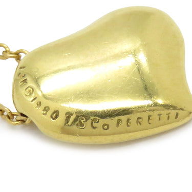 ティファニー Tiffany & Co フルハート ペンダント エルサ・ペレッティ イエローゴールド K18YG ネックレス 750 T&Co.