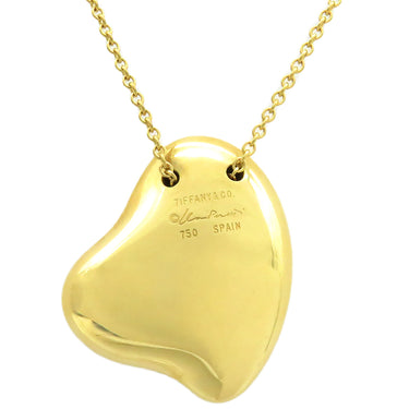 ティファニー Tiffany & Co フルハート  イエローゴールド K18YG ネックレス 750YG エルサペレッティ