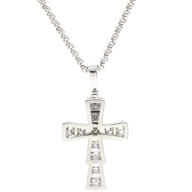 ブルガリ BVLGARI セルペンティ スモールクロス ペンダント 354038 ホワイトゴールド K18WG ダイヤモンド ネックレス 750 18K WG パヴェダイヤ