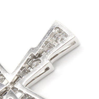 ブルガリ BVLGARI セルペンティ スモールクロス ペンダント 354038 ホワイトゴールド K18WG ダイヤモンド ネックレス 750 18K WG パヴェダイヤ