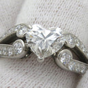 カルティエ Cartier バレリーナ ソリテール ハート プラチナシルバー Pt950 ダイヤモンド リング 指輪 11号